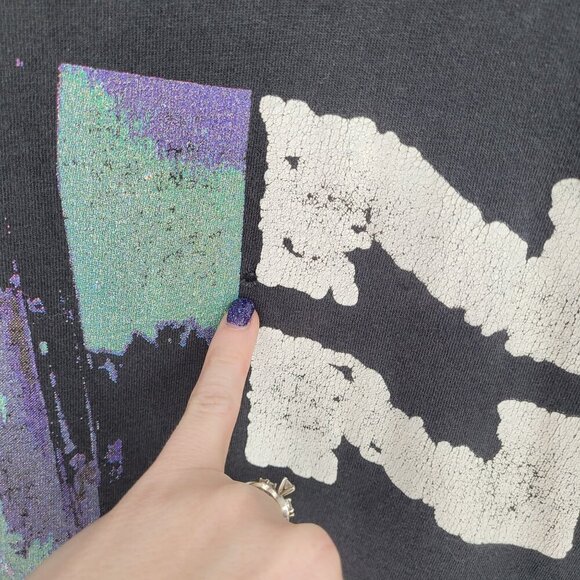 Fruit of the Loom Mens Large Single Stitch ZZ Top short sleeve tee FLAWED - Picture 12 of 15